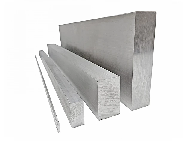 Barres plates en aluminium